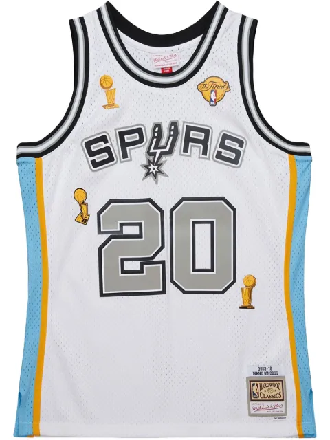 Mitchell & Ness jersey Hardwood Classics Retirement Manu Ginobili San Antonio Spurs White 2002