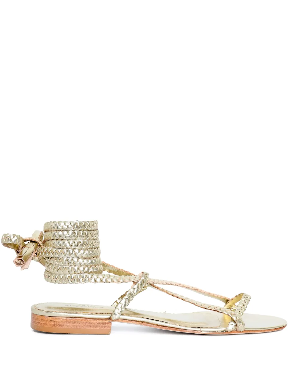 Sarah Chofakian Tresse sandals Gold