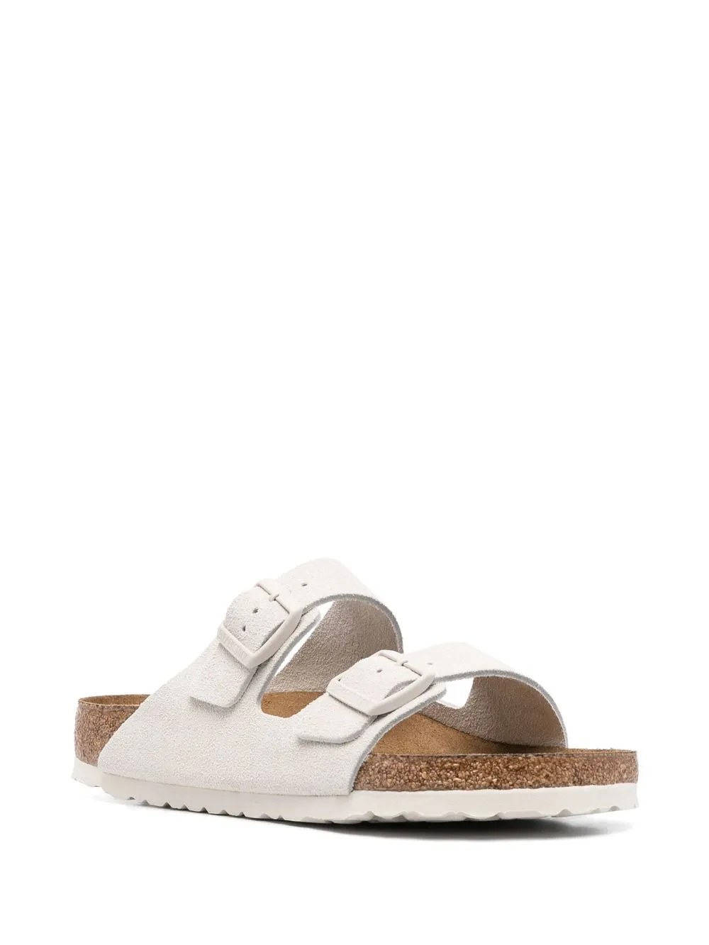 Birkenstock ARIZONA SOFT FOOTBED "Suede Leather Antique White"