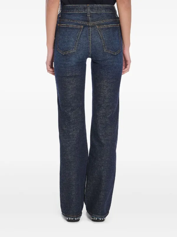 【関税込み】KHAITE ブルー Danielle ジーンズ KHAITE Danielle straight-leg Jeans | Blue | FARFETCH