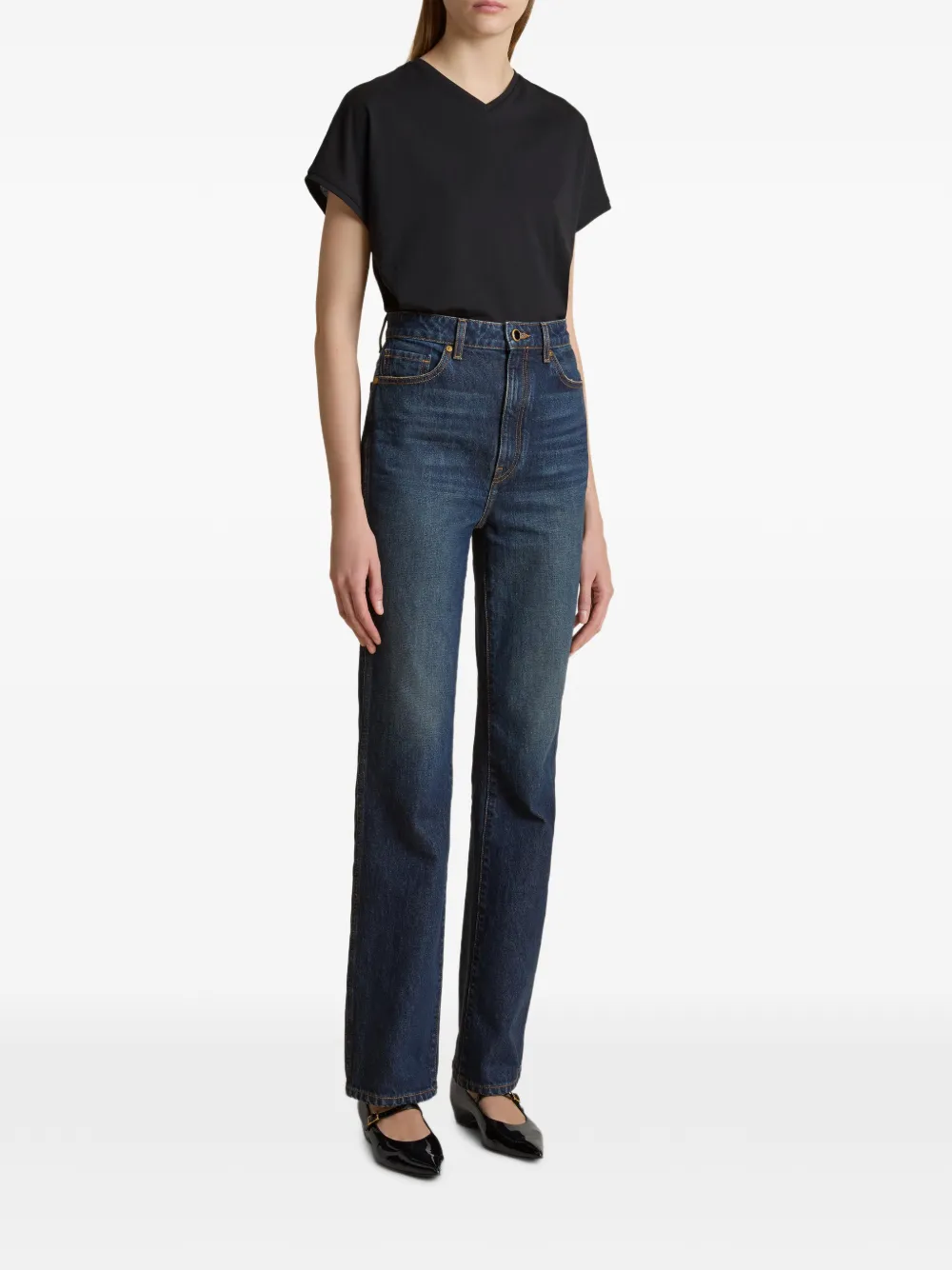KHAITE Danielle jeans Blauw