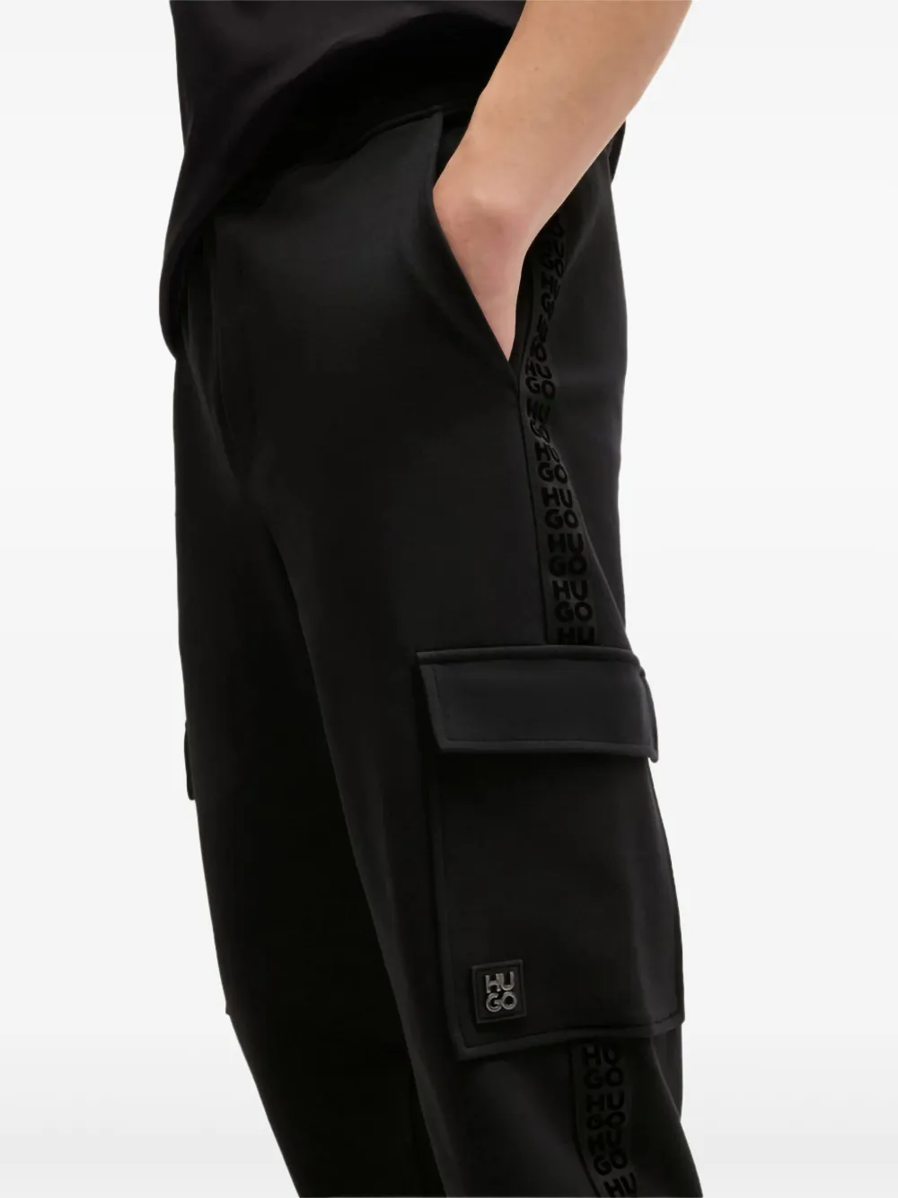 HUGO Disland "Black" track pants - Zwart