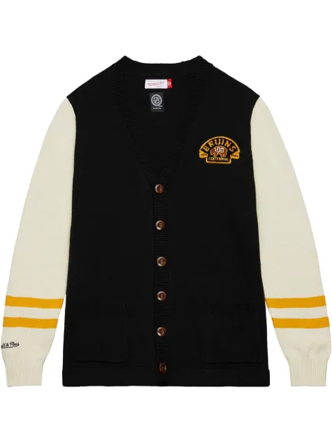 Mitchell & Ness NHL Bruins "100th Anniversary - Black/Cream" cardigan
