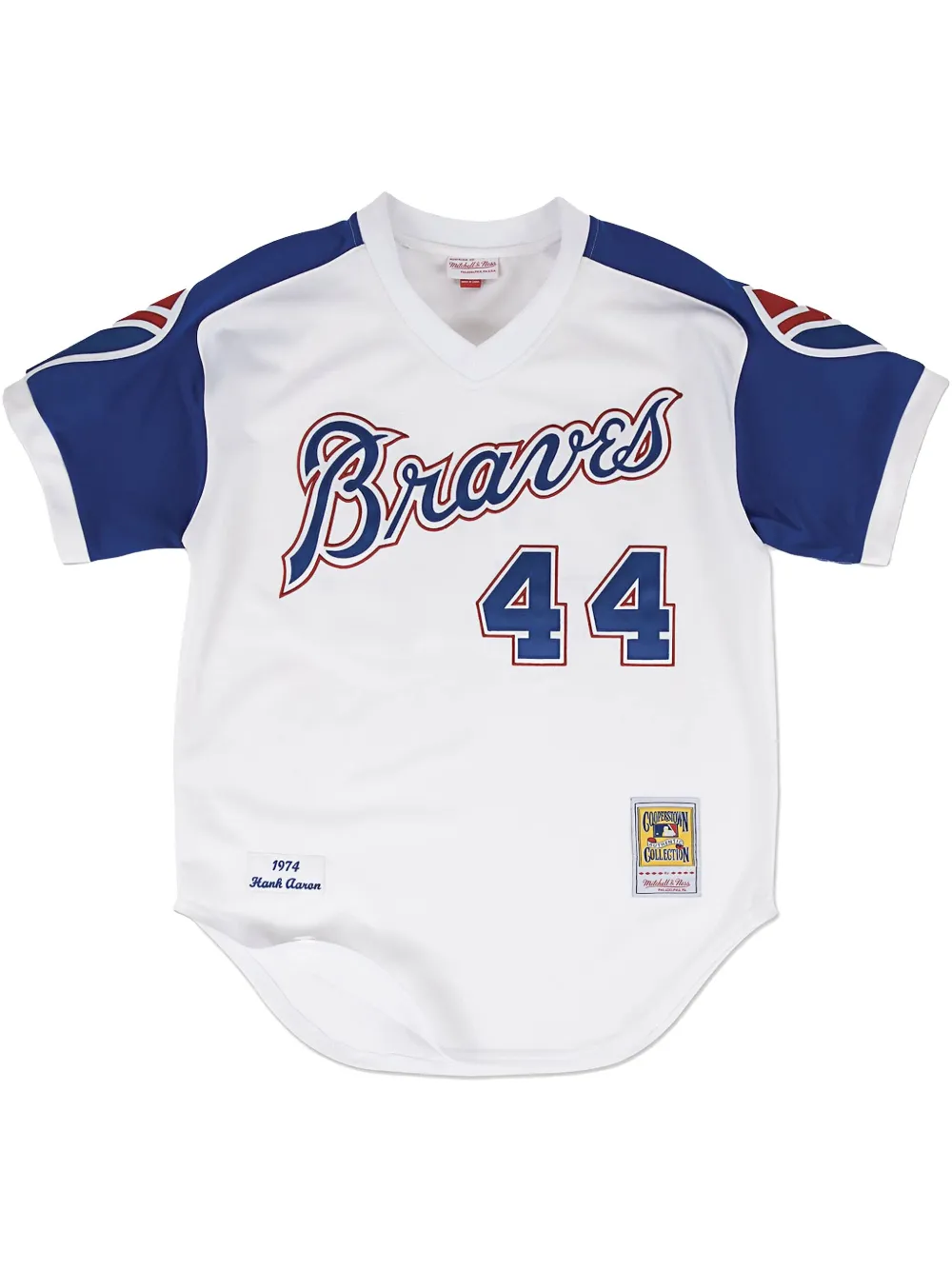 Mitchell & Ness Atlanta Braves Cooperstown Collection 1974 Hank Aaron authentic jersey | White | Image 1