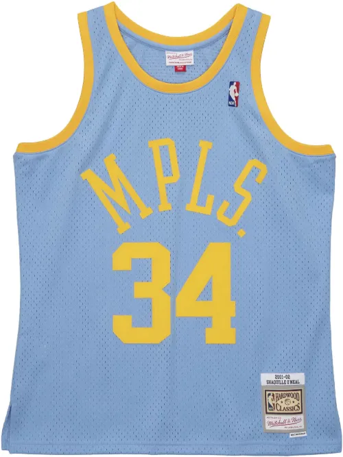 T-shirt Shaquille O'Neal Los Angeles Lakers Authentic Player (2001/02) - Mitchell & Ness - Modalova