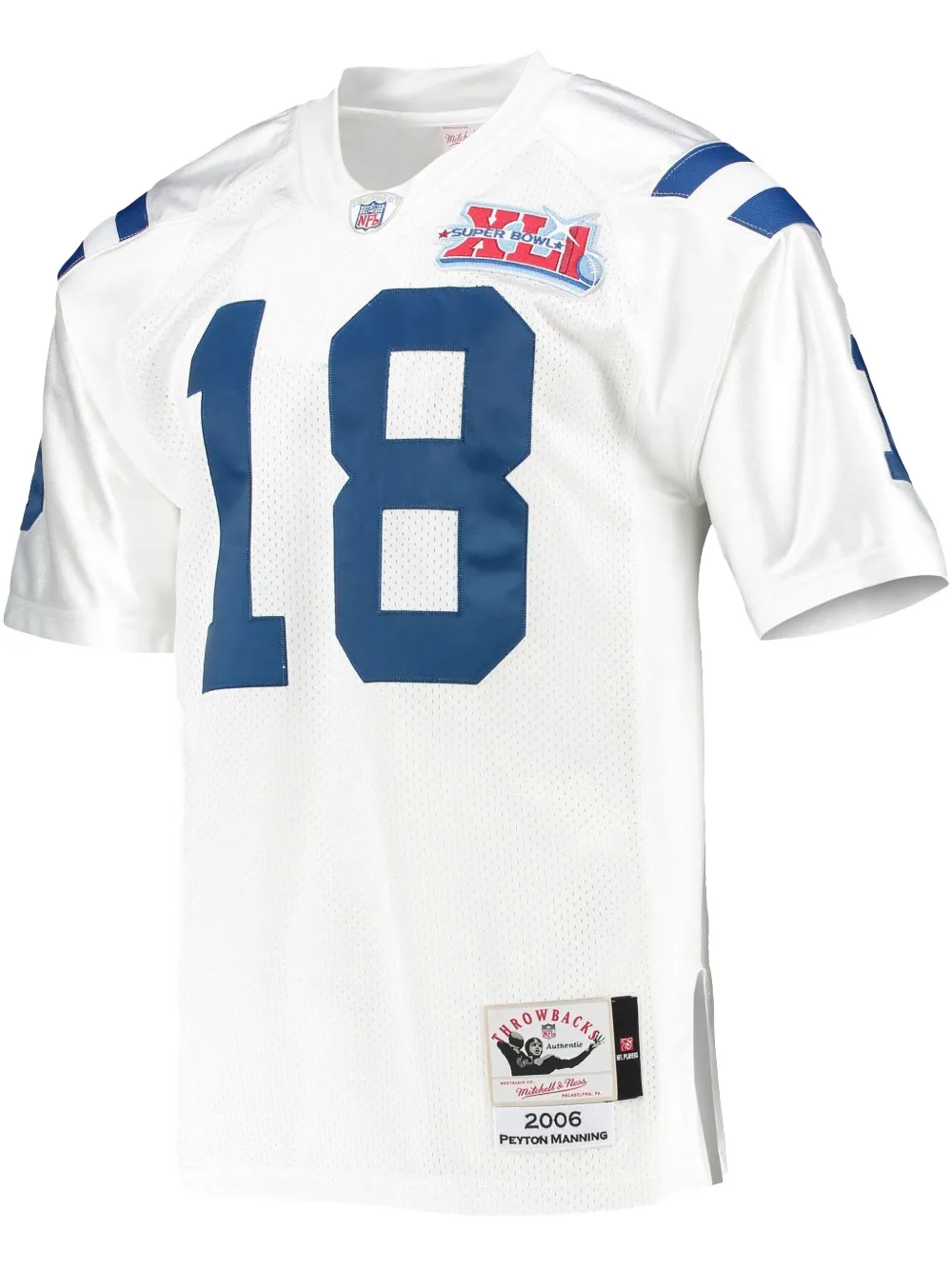 Mitchell & Ness 2006 Peyton Manning Indianapolis Colts Super Bowl XLI Legacy jersey | White | Image 1