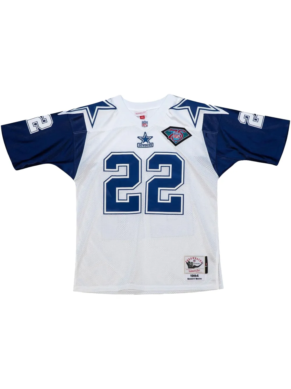 Mitchell & Ness 1994 Emmitt Smith Dallas Cowboys レプリカ ジャージ - ホワイト Mitchell & Ness 1994 Emmitt Smith Dallas Cowboys レプリカ ジャージ - ホワイト