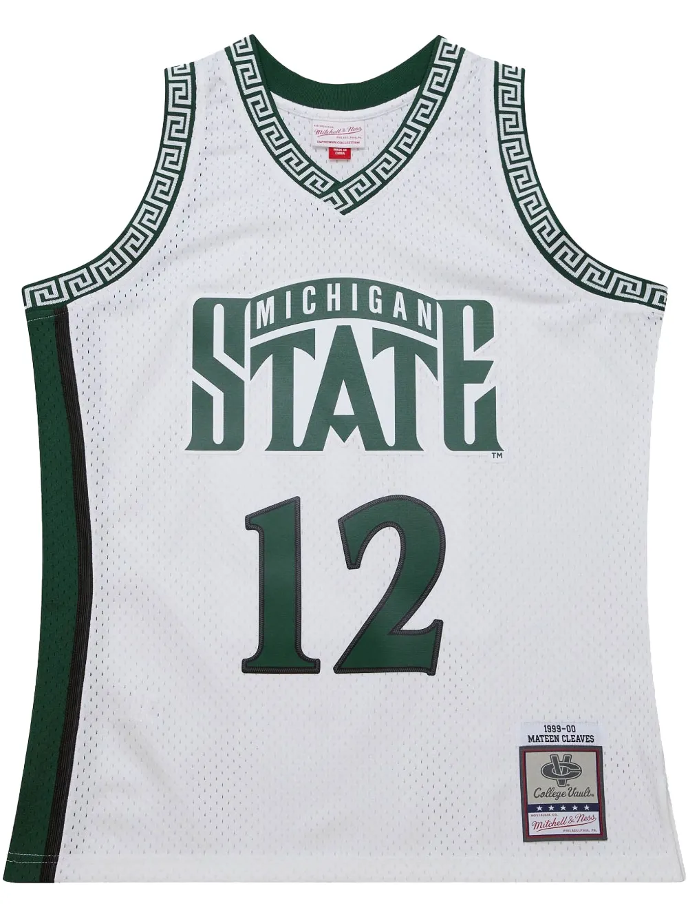 1999/00 Mateen Cleaves Michigan State Spartans swingman replica jersey