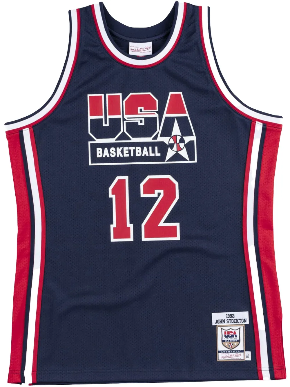 Team USA 1992 John Stockton "Navy" authentic jersey