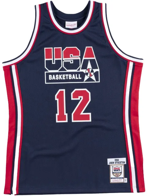 Mitchell & Ness Team USA 1992 John Stockton "Navy" authentic jersey