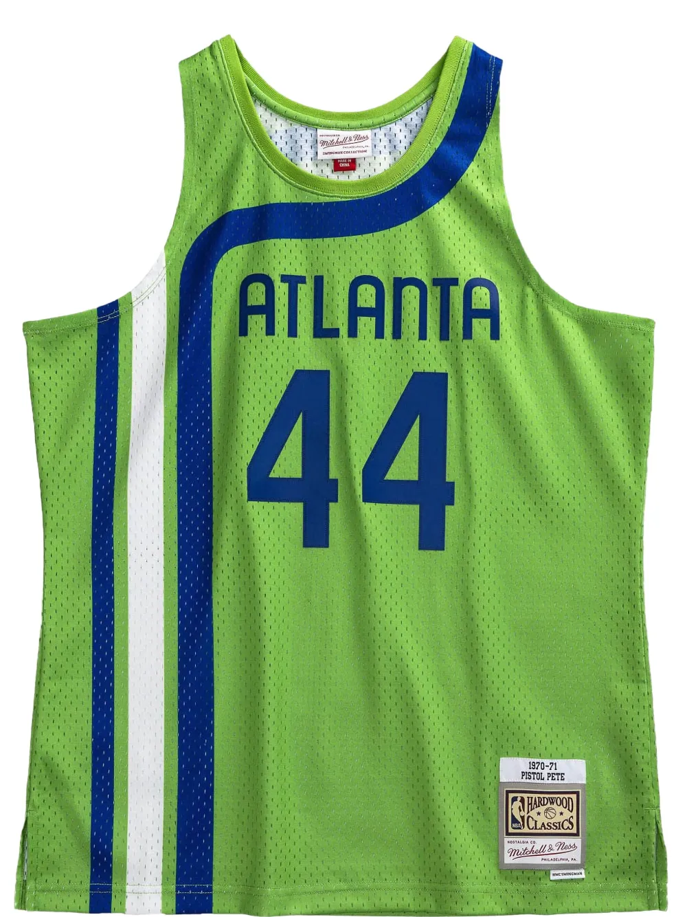 Mitchell & Ness 1970/71 Hardwood Classics Pete Maravich Atlanta Hawks swingman jersey | Green | Image 1
