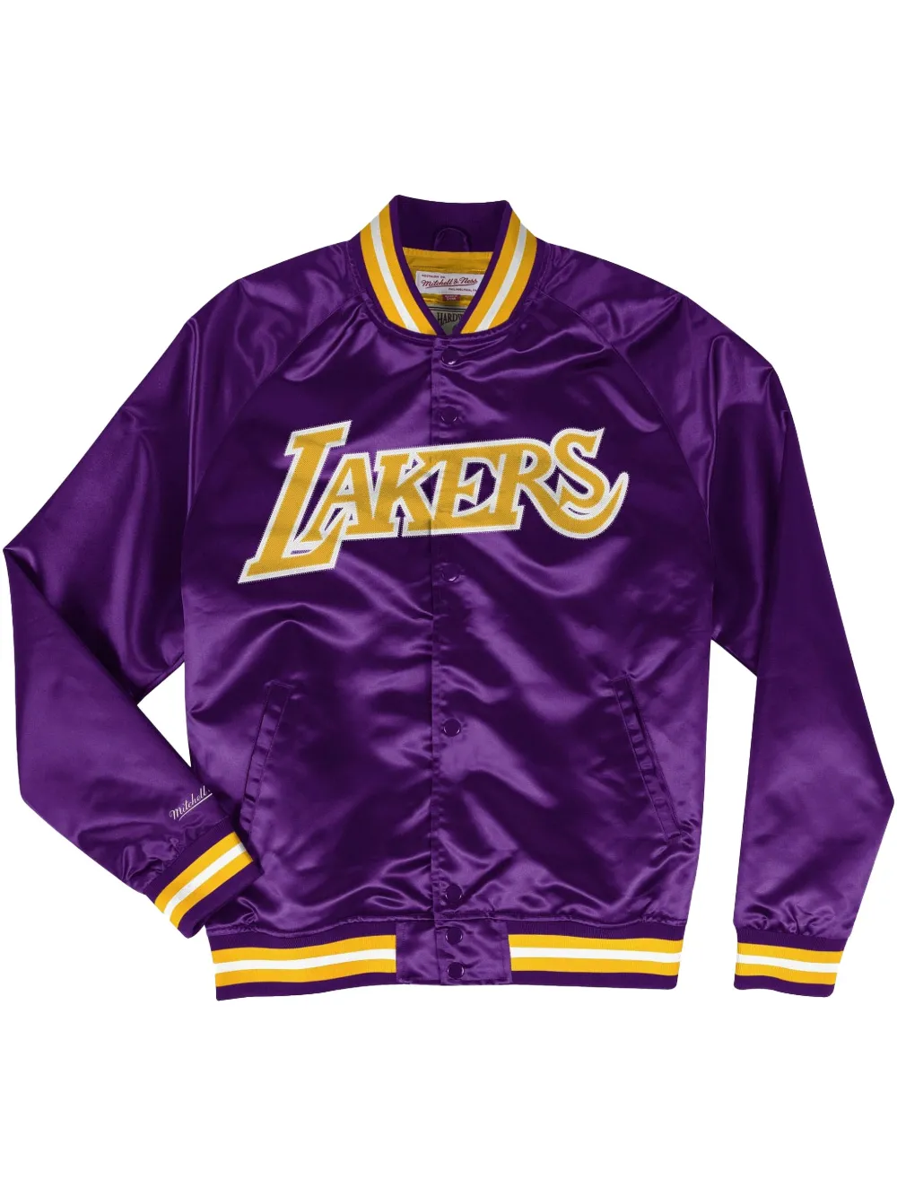 Mitchell & Ness NBA Lakers "Purple" lightweight satin jacket | Purple | Image 1