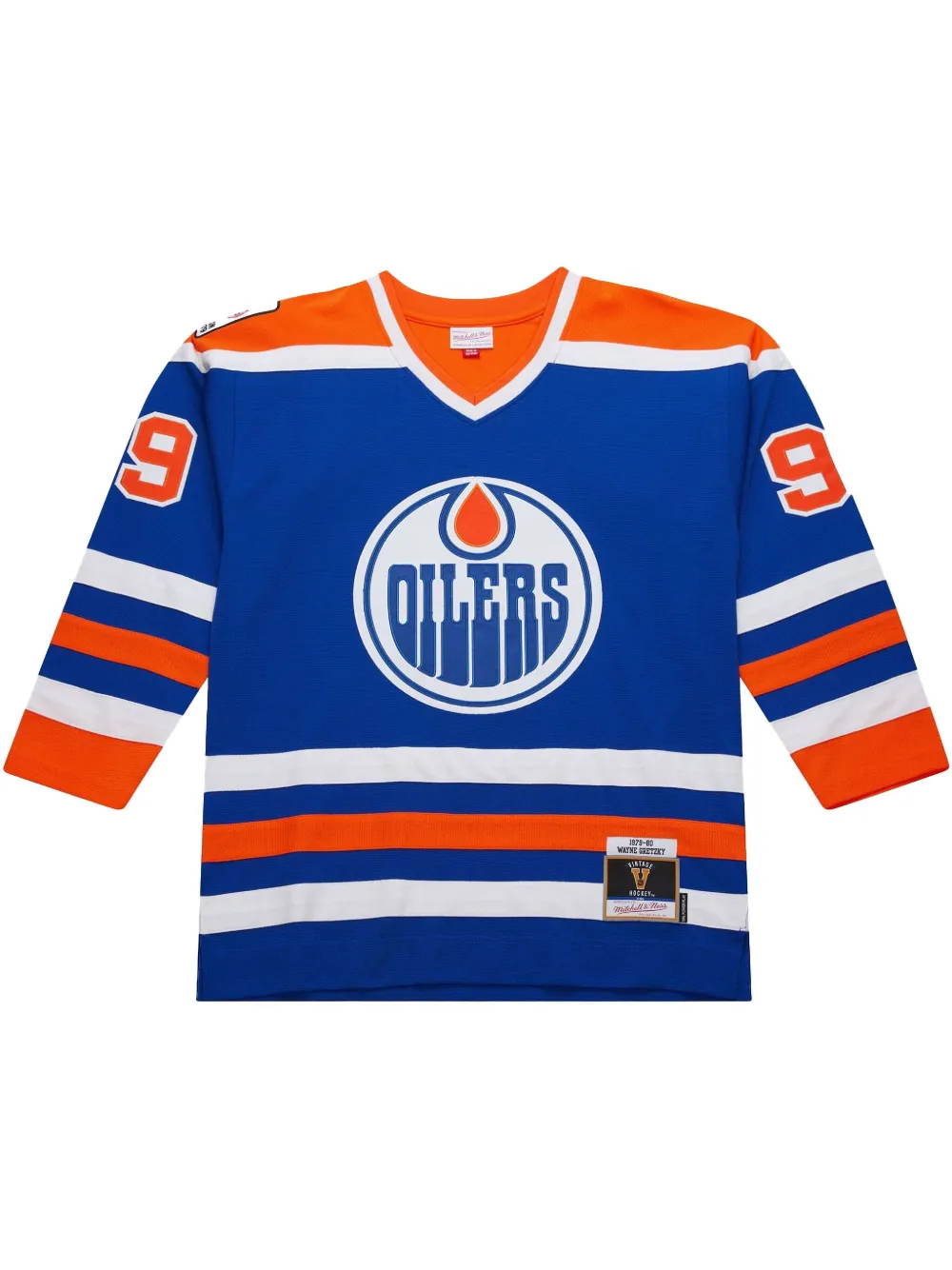 Mitchell & Ness NHL ダーク "Oilers 1979 Wayne Gretzky" ジャージ - ブルー Mitchell & Ness NHL ダーク "Oilers 1979 Wayne Gretzky" ジャージ - ブルー