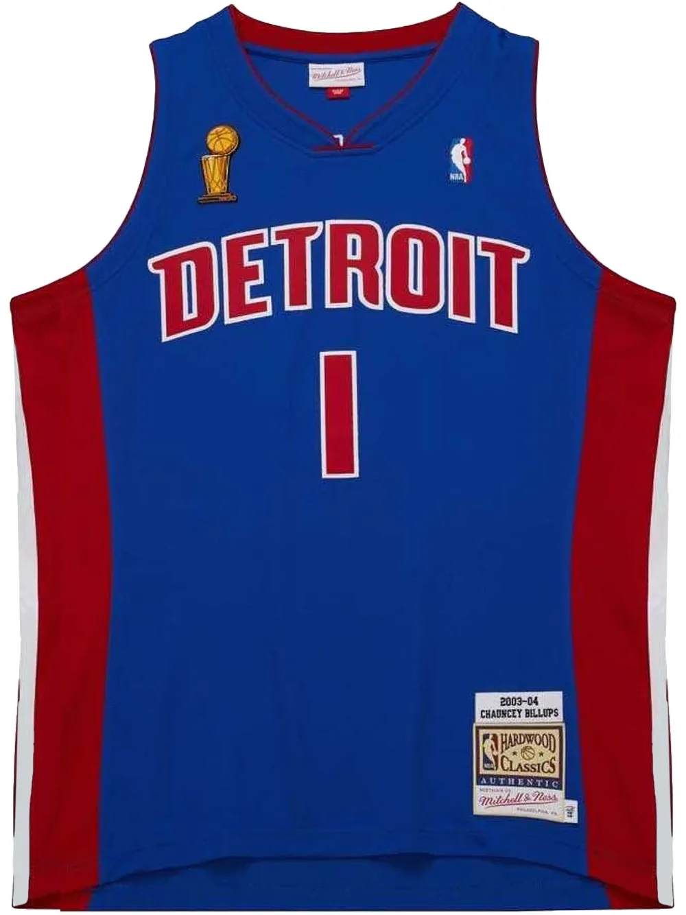 Mitchell & Ness maillot 2003/04 Finals Chauncey Billups Detroit Pistons | bleu | Image 1