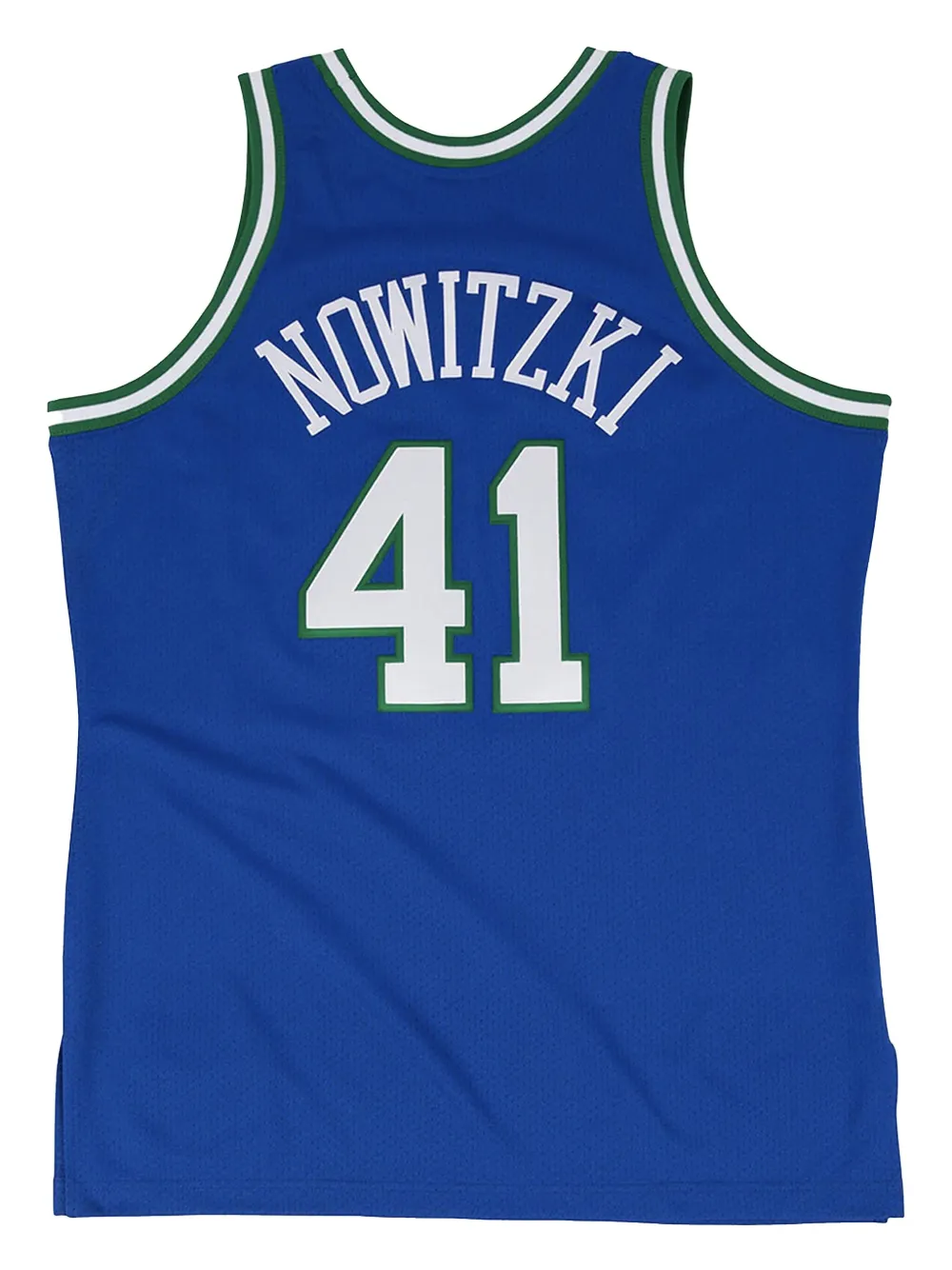 Mitchell & Ness NBA Authentic "Dallas Mavericks 98 Dirk Nowitzki" jersey Blauw