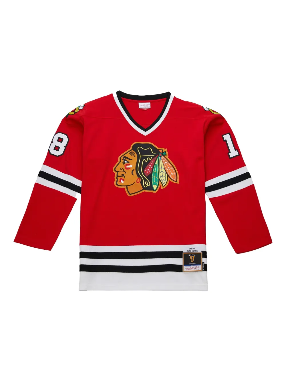 Mitchell & Ness Blackhawks 1980 Denis Savard トップ - レッド Mitchell & Ness Blackhawks 1980 Denis Savard トップ - レッド