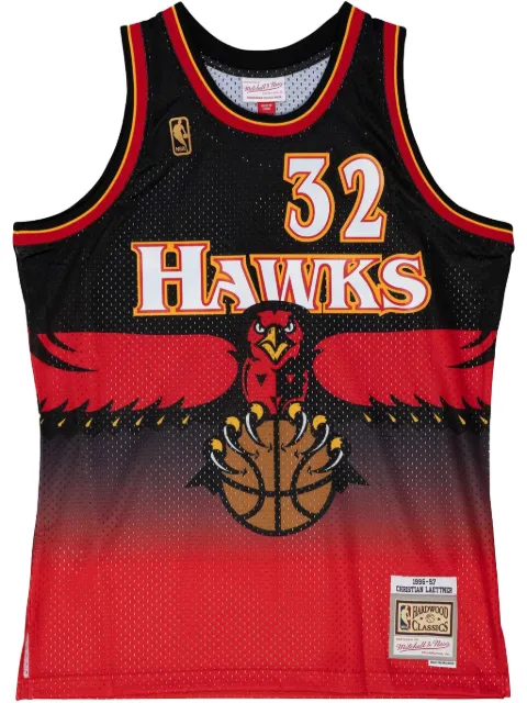 Mitchell & Ness 1996/97 Hardwood Classics Christian Laettner Atlanta Hawks "Scarlet" Swingman Trikot