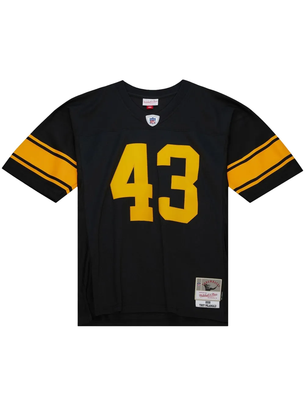 Mitchell & Ness 2008 Troy Polamalu Pittsburgh Steelers オーセンティック プレイヤー Mitchell & Ness 2008 Troy Polamalu Pittsburgh Steelers オーセンティック プレイヤー