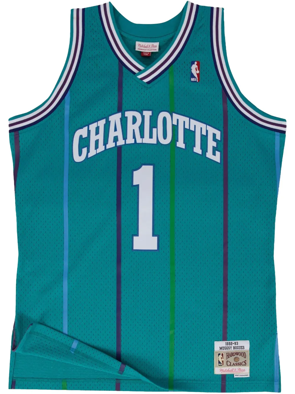 Mitchell & Ness NBA Authentic "Hornets 1992 Muggsy Bogues" jersey | Green | Image 1