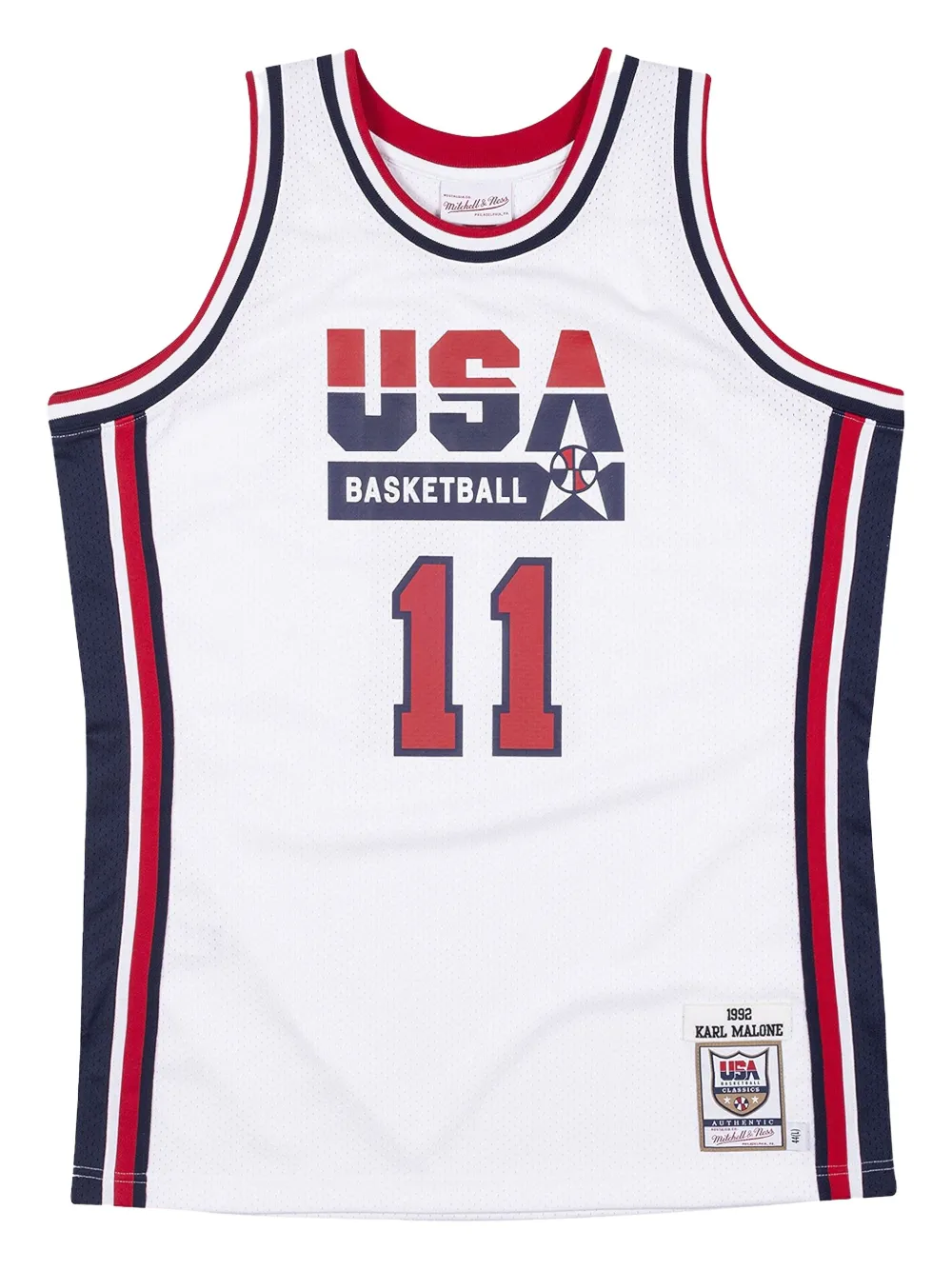 Mitchell & Ness USA 1992 Karl Malone basketball jersey - ホワイト Mitchell & Ness USA 1992 Karl Malone basketball jersey - ホワイト
