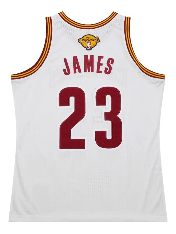 Mitchell Ness Cavaliers 2015 Lebron James Jersey White FARFETCH ID