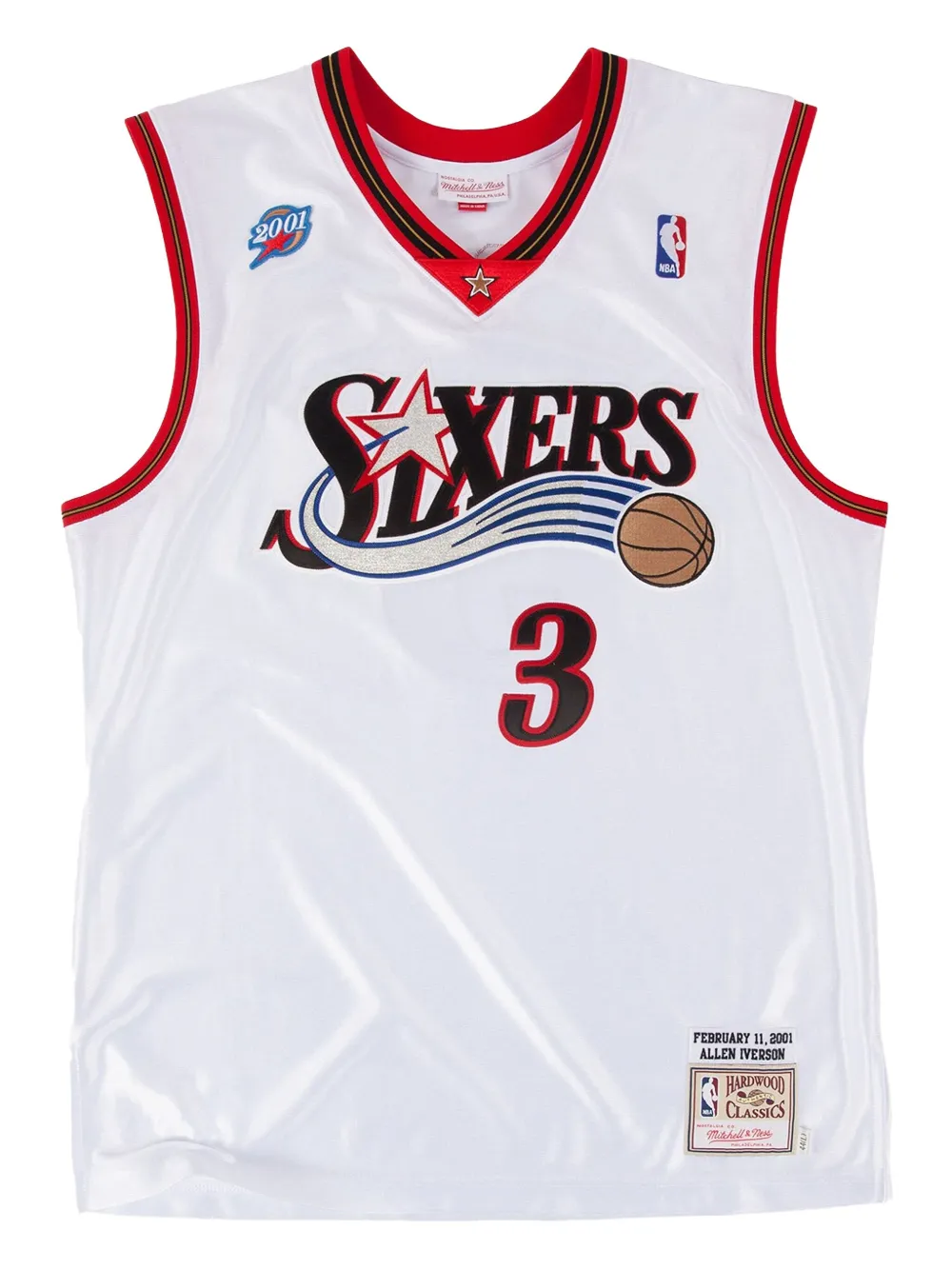 Mitchell & Ness 76Ers 2001 Allen Iverson jersey - ホワイト Mitchell & Ness 76Ers 2001 Allen Iverson jersey - ホワイト