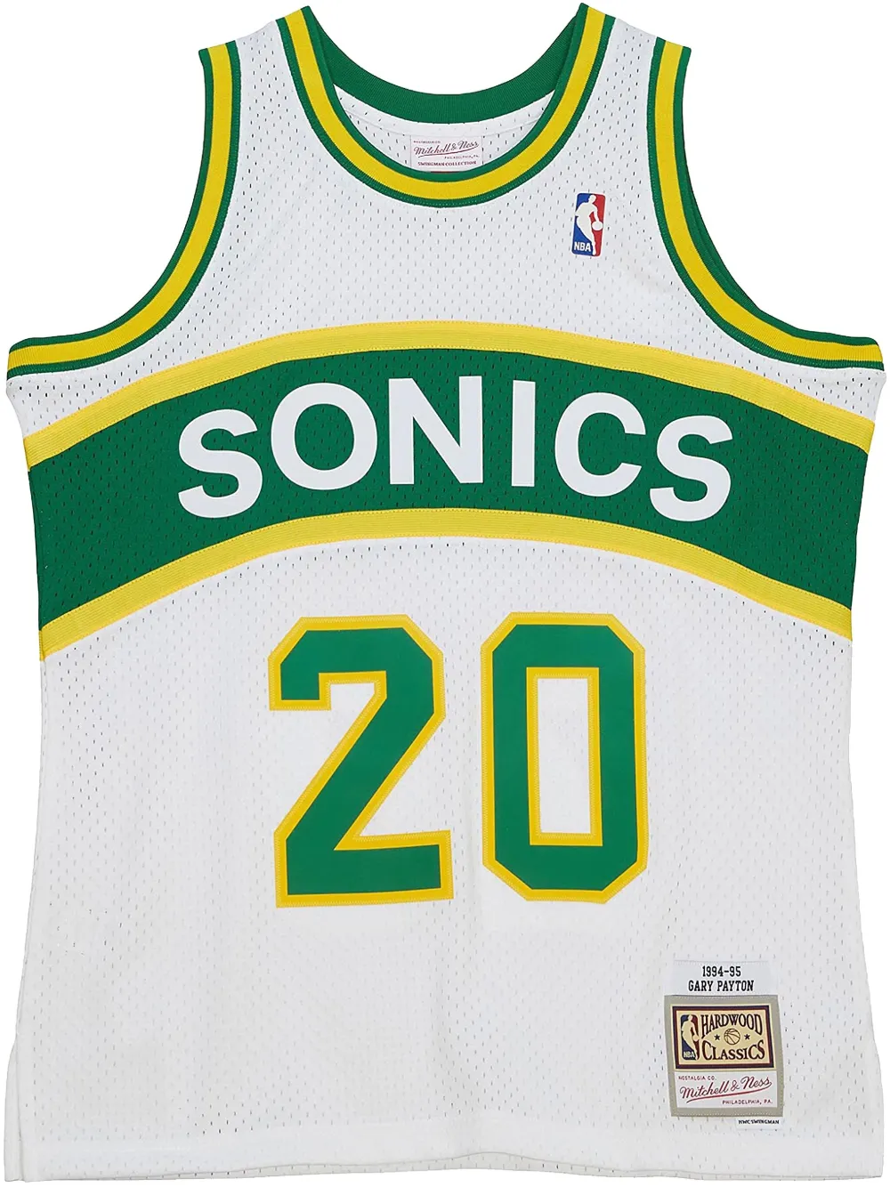 Mitchell & Ness NBA "Supersonics 1994 Gary Payton "jersey | White | Image 1