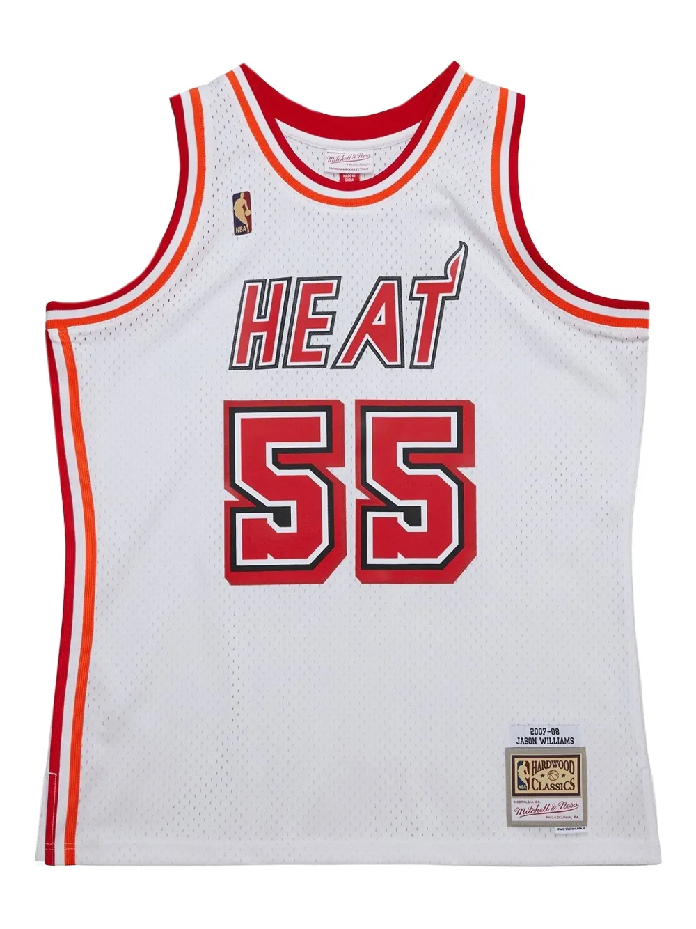 Mitchell & Ness maillot 2007/08 Jason Williams Miami Heat 'White' | blanc | Image 1