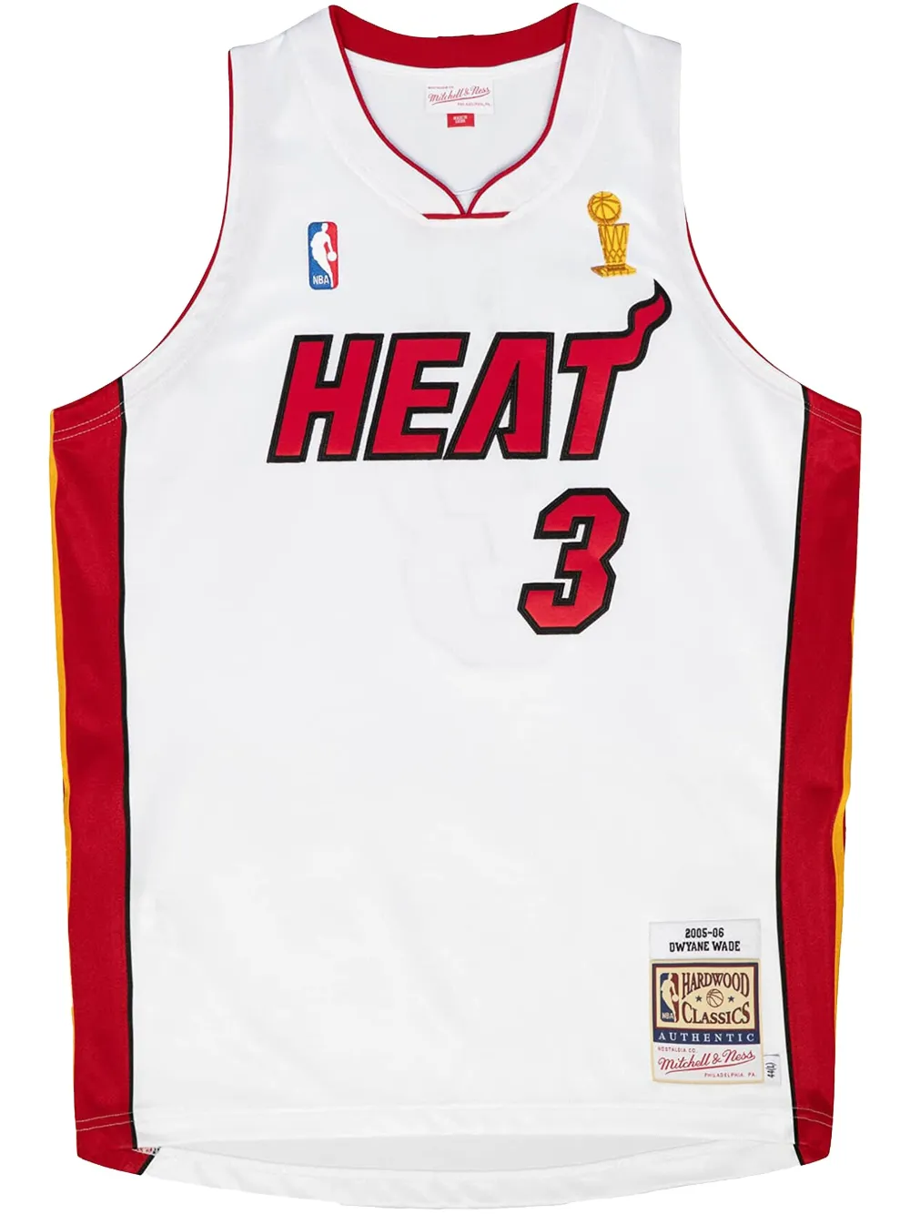 Mitchell & Ness 2005/06 NBA Finals Dwyane Wade Miami Heat "White" jersey | White | Image 1