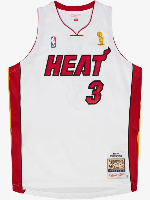 Mitchell & Ness jersey NBA Finals Dwyane Wade Miami Heat White 2005-06