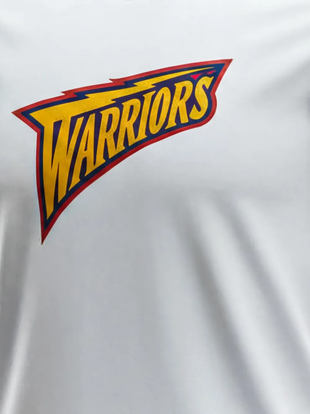Mitchell & Ness NBA Golden State Warriors T-shirt met logo Wit