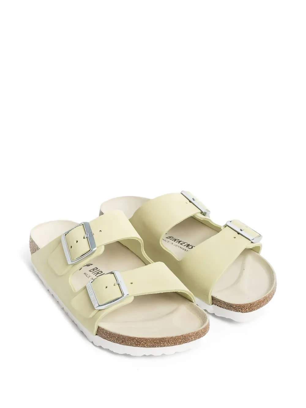 Birkenstock Arizona Shimmering Popcorn Lime - Narrow Fit sandalen - Groen