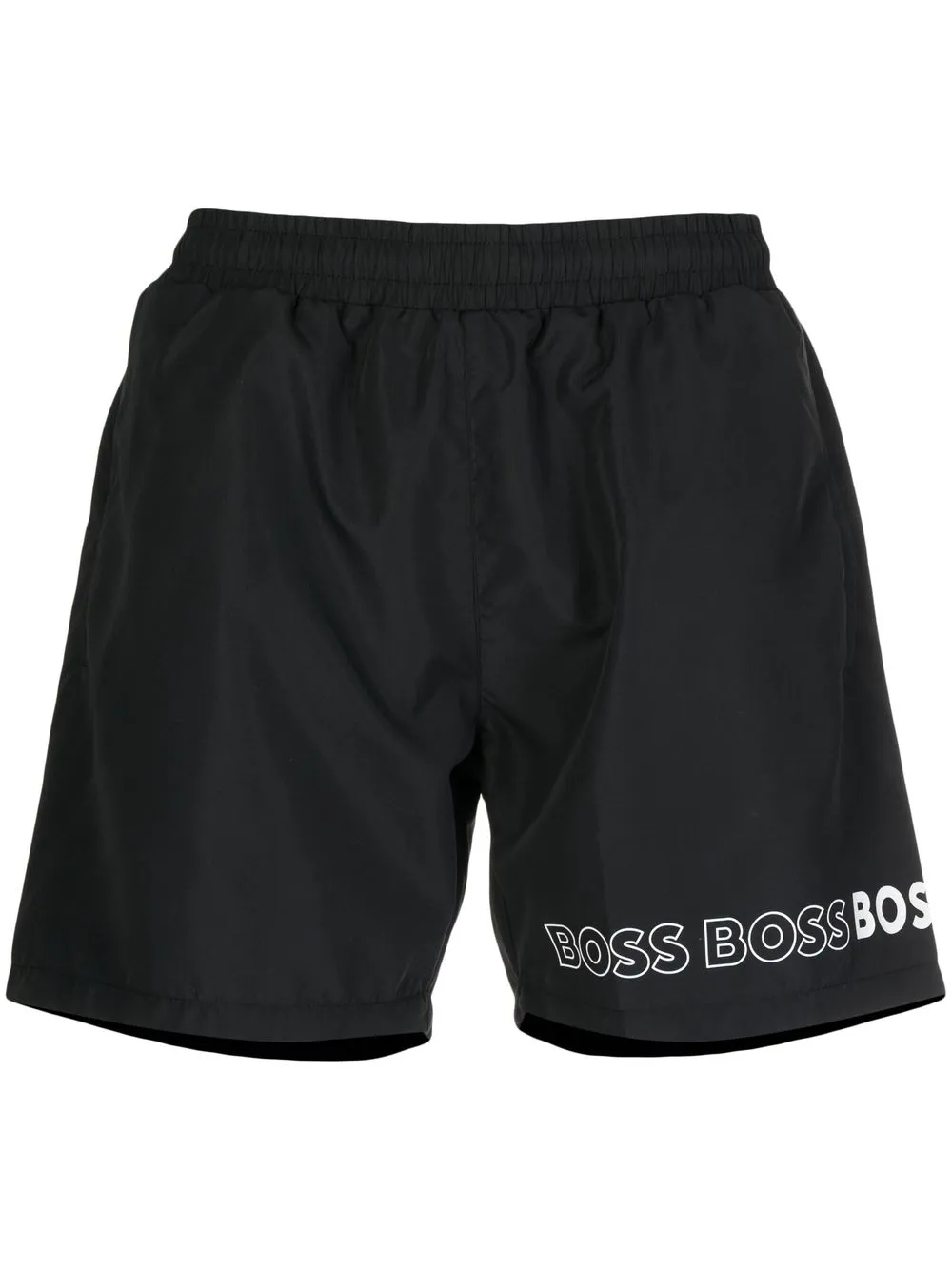 BOSS Zwembroek met logoprint 007 Black