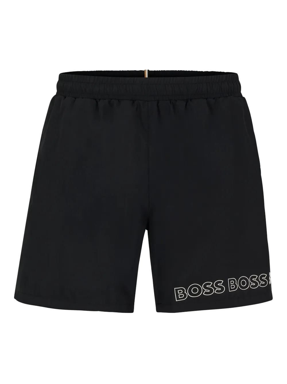 BOSS Zwembroek met logoprint Zwart