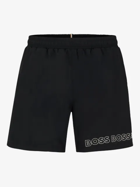BOSS shorts de playa con logo estampado