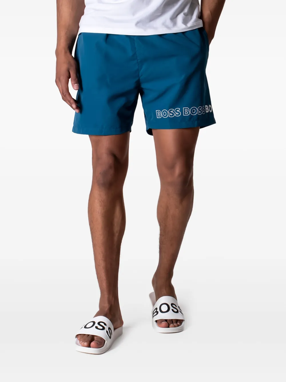 HUGO logo-print swim shorts | Shorts de bain | Image 2
