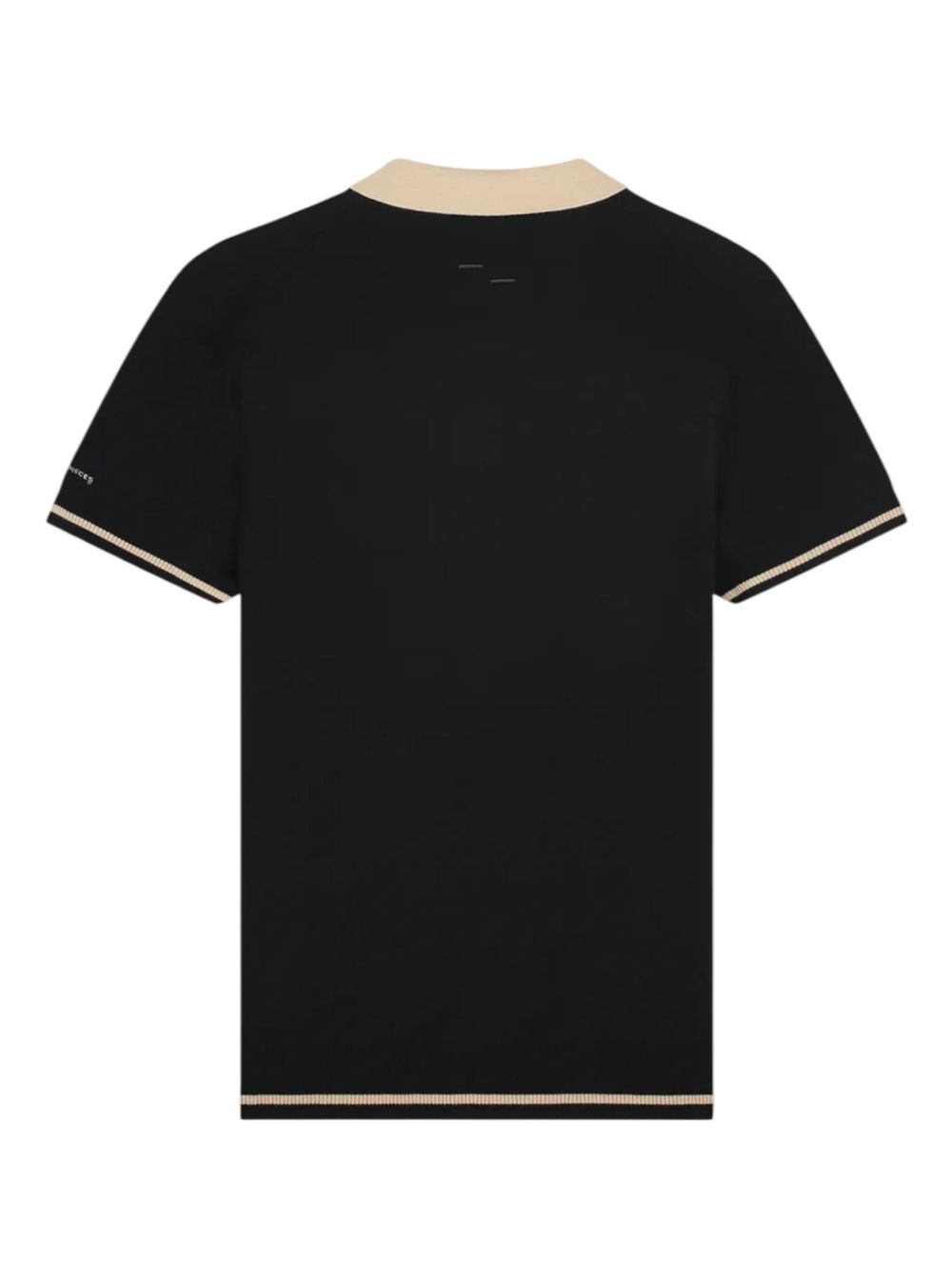 Filling Pieces knitted polo shirt - Zwart