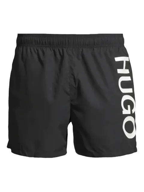 HUGO logo-detail swim trunks