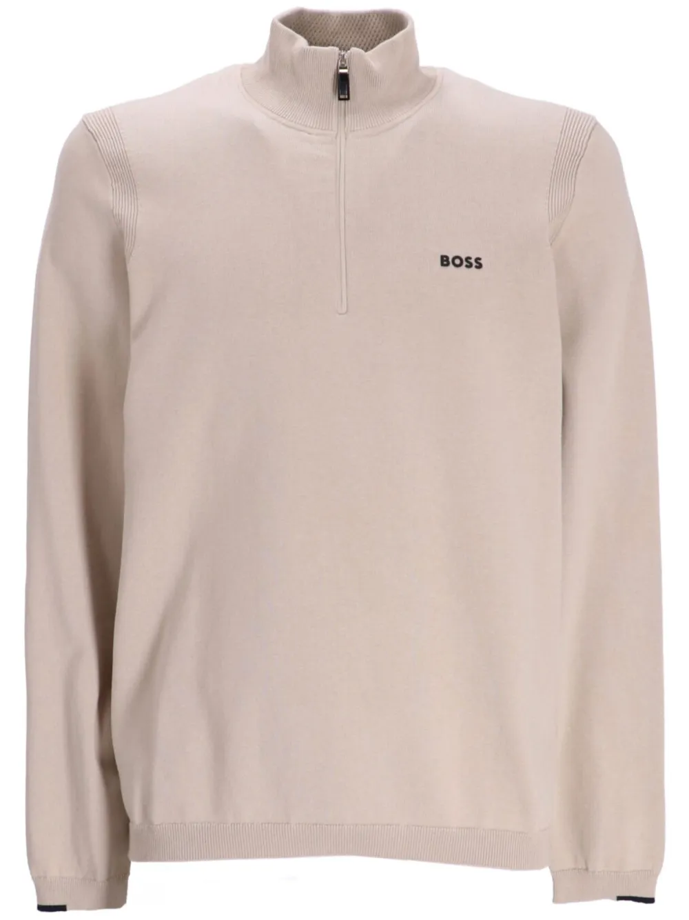 BOSS Ever-X_QZ SWEATER "BEIGE" - 271 BEIGE