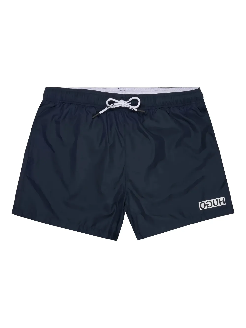HUGO Zwembroek met logoplakkaat Blauw