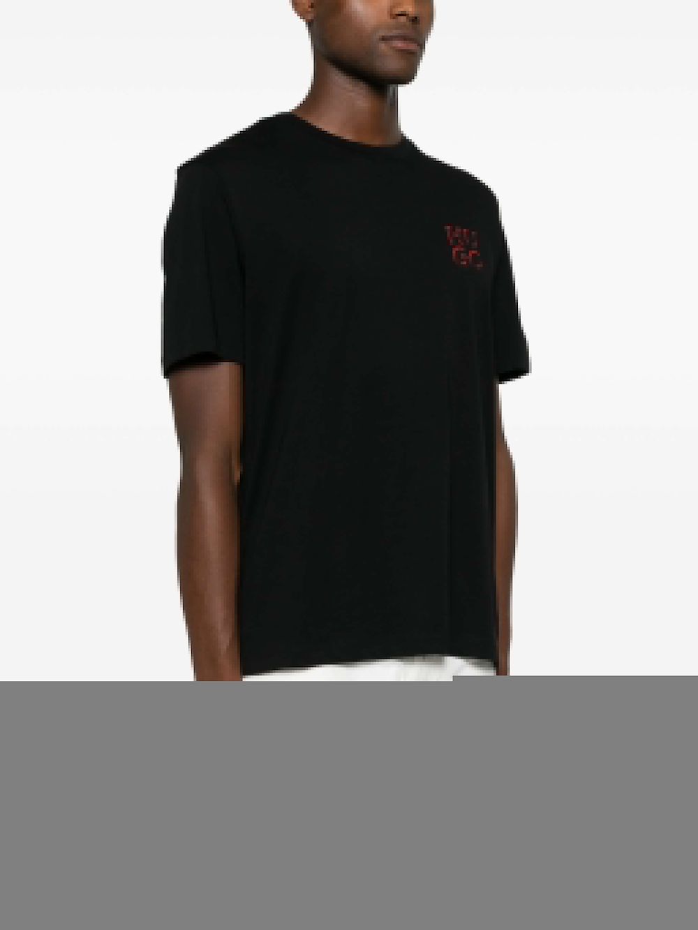 HUGO Twee T-shirts met logoprint Zwart