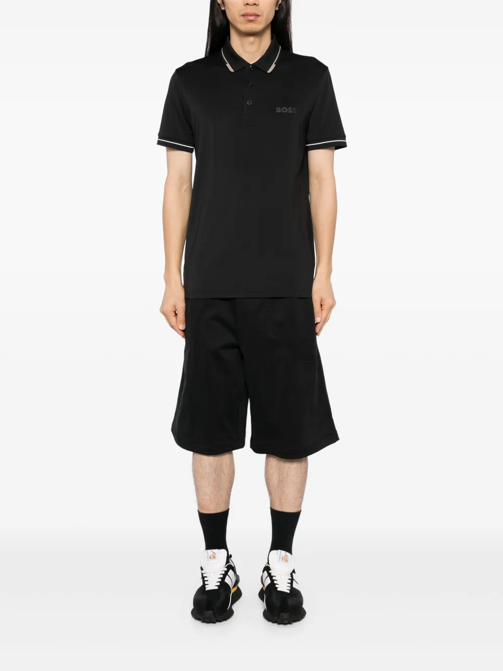 BOSS Paul Pro poloshirt - Zwart