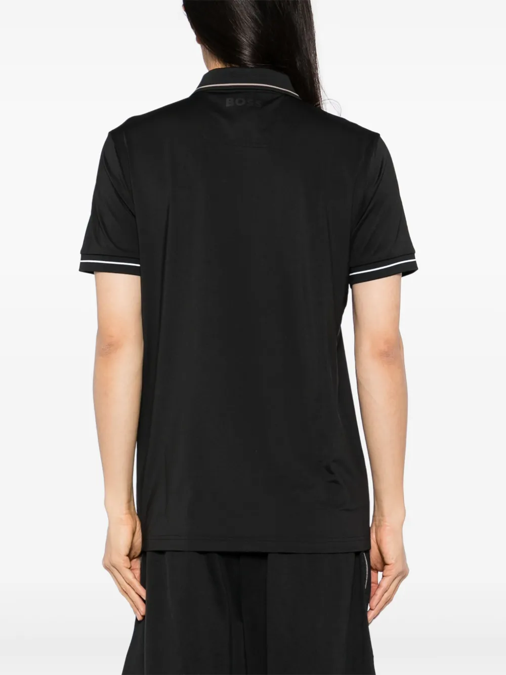 BOSS Paul Pro poloshirt Zwart