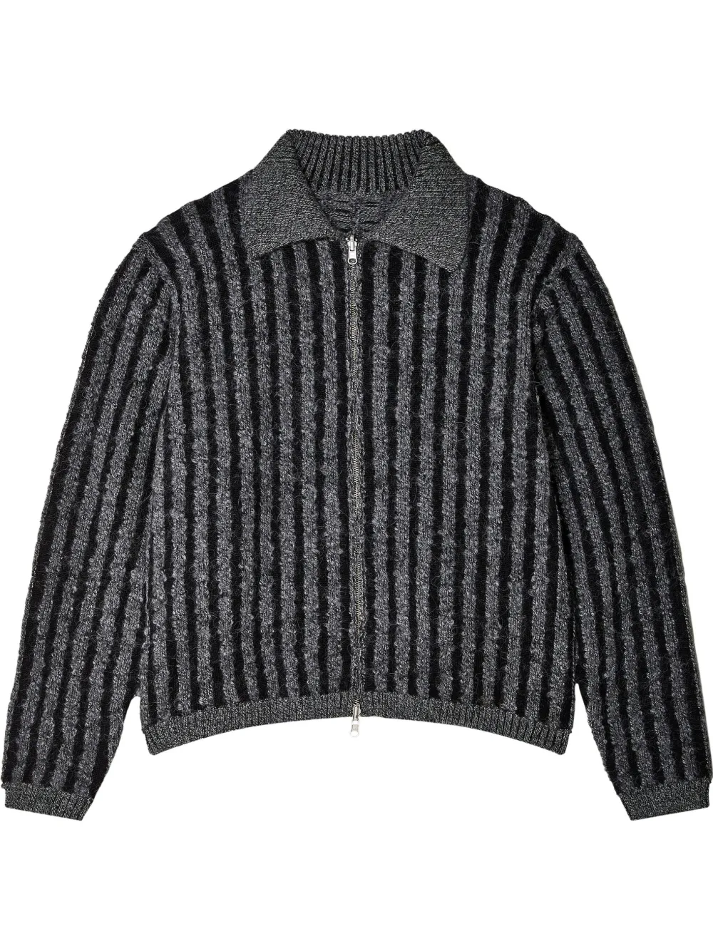 Eckhaus Latta knitted cardigan | Grey | Image 1