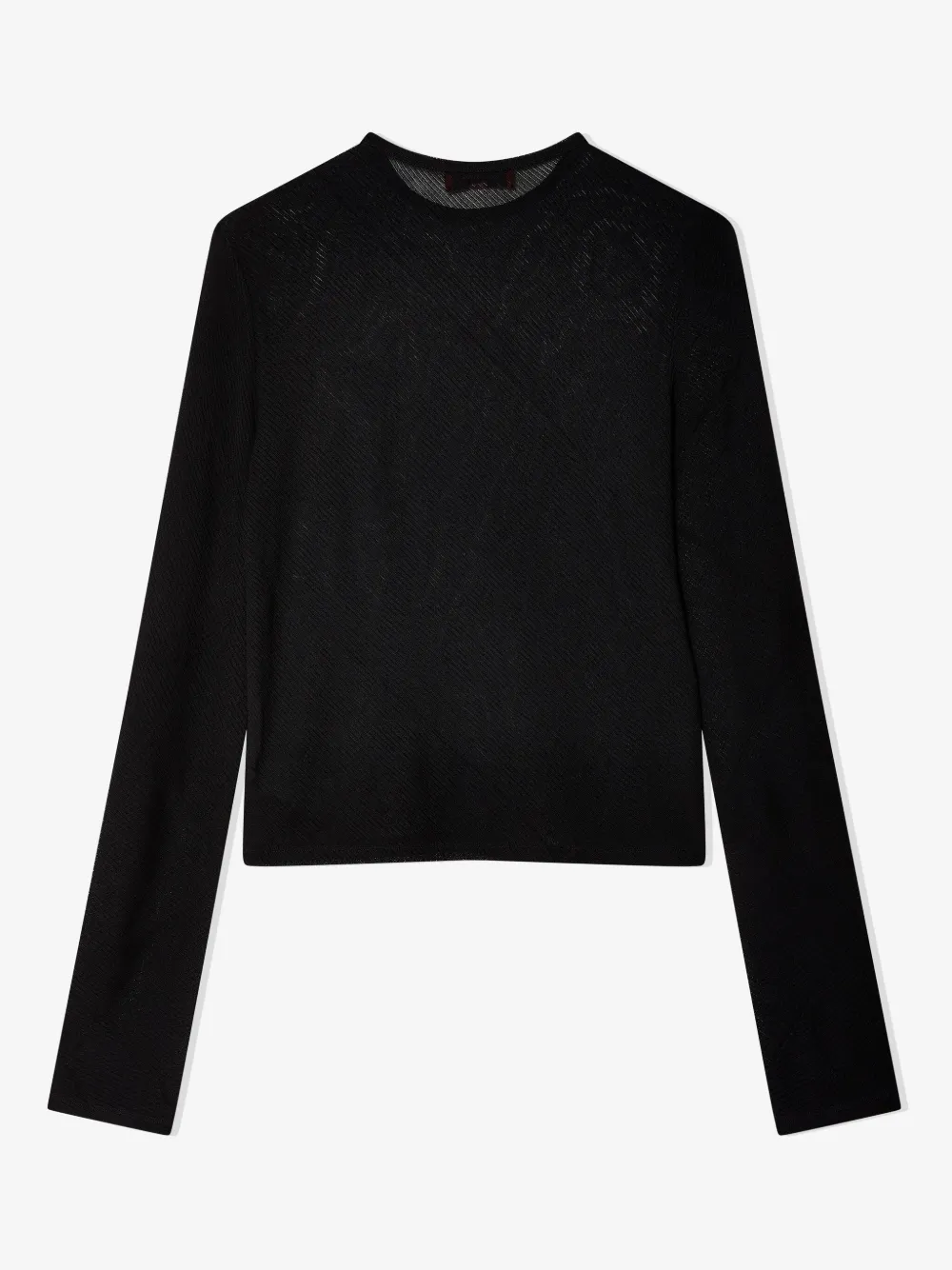 Eckhaus Latta Spiral long-sleeve shirt - Zwart