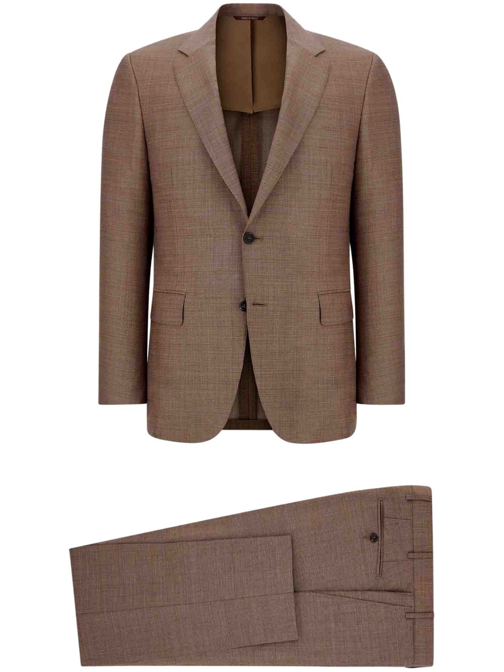 Canali wool suit - Brown