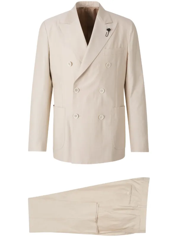 Lardini ダブルスーツ | ニュートラル | FARFETCH JP