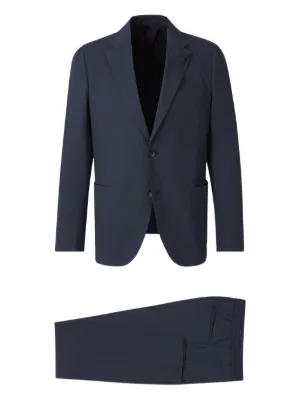 Giorgio Armani ウールブレンド スーツ | ブルー | FARFETCH JP