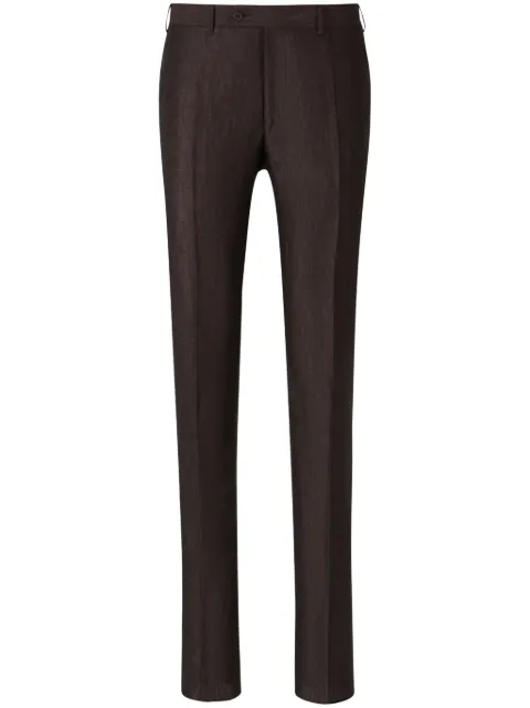 Canali straight-leg linen trousers
