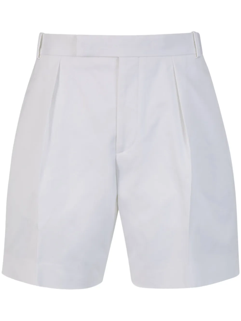 Alexander McQueen Geplooide bermuda shorts Wit